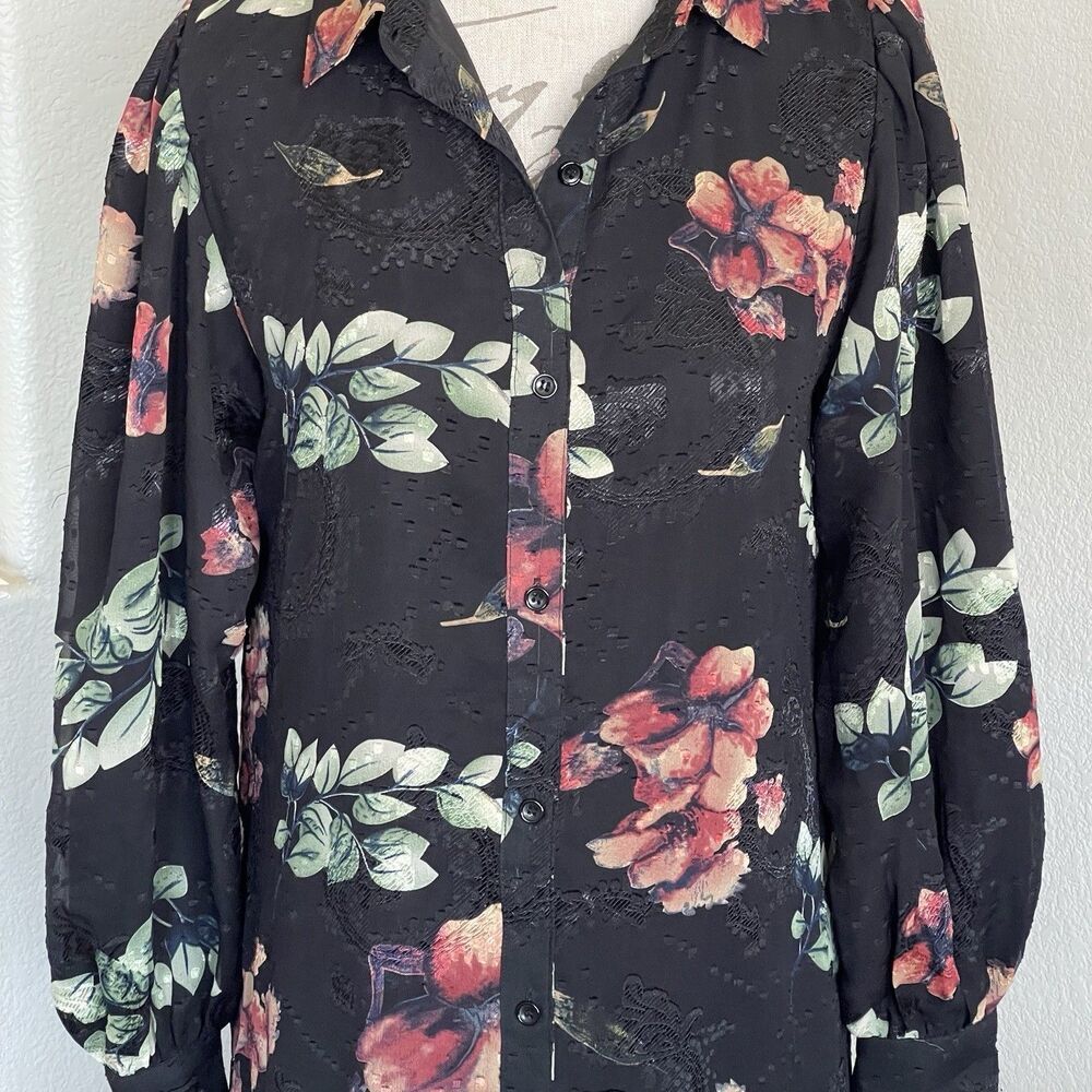 Pose Womens Dress Sz 10 Cottagecore Cottage Bohemian Whimsical Floral Autumn - Picture 6 of 14